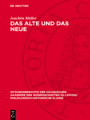 cover image of Das Alte und das Neue